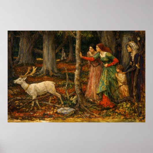The Mystic Wood by John William Waterhouse Poster (Vorne)