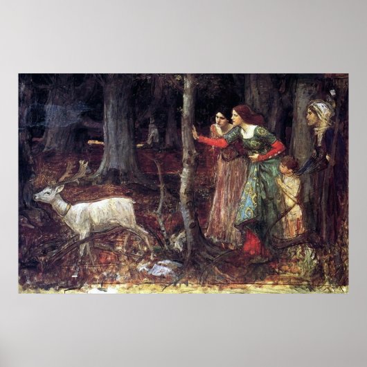 The Mystic Wood von John William Waterhouse Poster (Vorne)