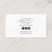 The Mystical Seamstress Tailor Tarot Business Card Visitenkarte (Rückseite)