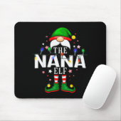 The Nana Elf Christmas Family Pajama Party Mousepad (Mit Mouse)