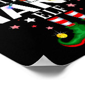 The Nana Elf Christmas Family Pajama Party Poster (Ecke)