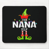 The Nana Elf Christmas Matching Pajamas Mousepad (Vorne)