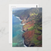 The Na'Pali Coast - Island of Kauai, Hawaii Postkarte (Vorne/Hinten)