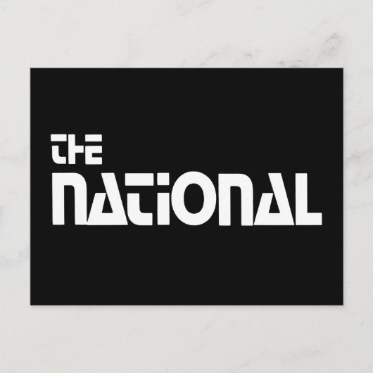 The National - 1980 Promo-Grafik Postkarte (Vorderseite)