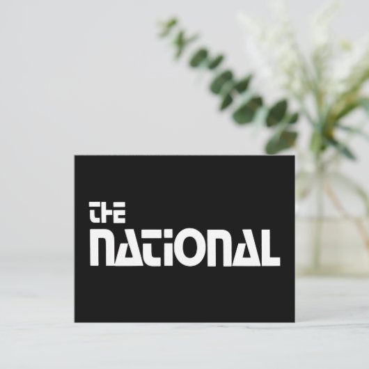 The National - 1980 Promo-Grafik Postkarte (Stehend Vorderseite)