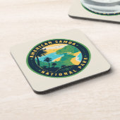 The National Park of American Samoa Getränkeuntersetzer (Linke Seite)