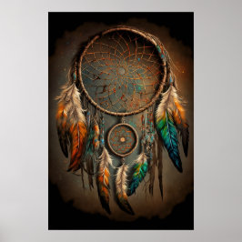 The Native American Dreamcatcher Art Print Poster