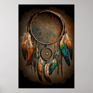 The Native American Dreamcatcher Art Print Poster