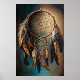 The Native American Dreamcatcher Art Print Poster