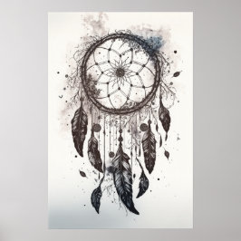 The Native American Dreamcatcher Art Print Poster