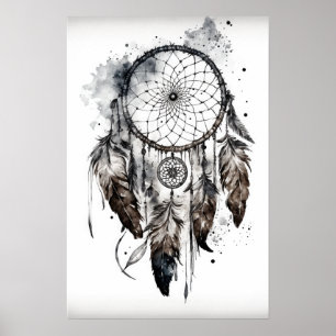 The Native American Dreamcatcher Art Print Poster