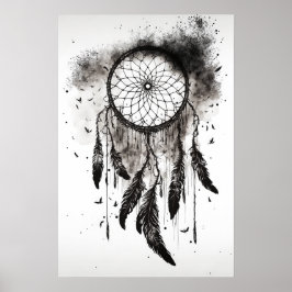 The Native American Dreamcatcher Art Print Poster