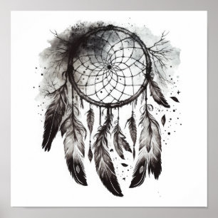 The Native American Dreamcatcher Art Print Poster