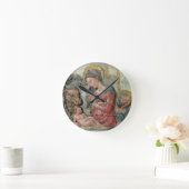 The Nativity, c.1460 (painted terracotta) Runde Wanduhr (Zuhause)