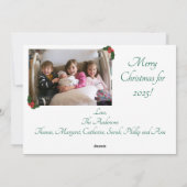 The Nativity Christmas Photo Feiertagskarte (Rückseite)