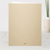 The Nativity of Baby Jesus Christmas Greetings Karte (Rückseite)