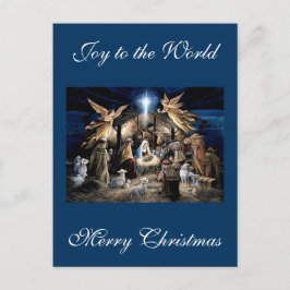 The Nativity of Baby Jesus Christmas Greetings Postkarte