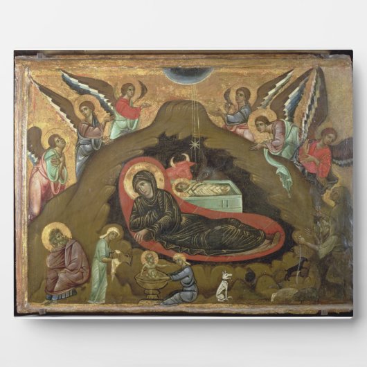 The Nativity, (oil on panel) Fotoplatte (Vorderseite)