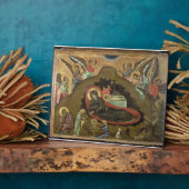 The Nativity, (oil on panel) Fotoplatte (Seite)