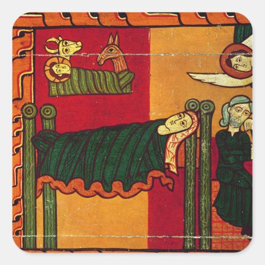 The Nativity Quadratischer Aufkleber (Vorderseite)