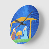 The Nativity Runde Wanduhr (Winkel)