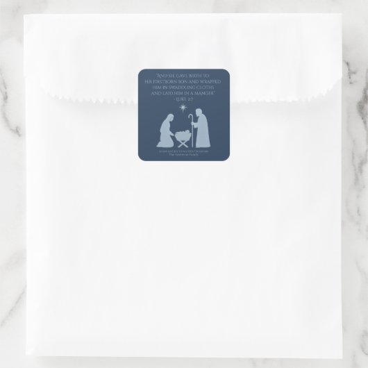 The Nativity Sticker – Birth of Jesus Manger Scene (Tasche)