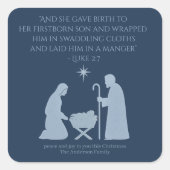 The Nativity Sticker – Birth of Jesus Manger Scene (Vorderseite)