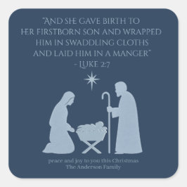 The Nativity Sticker – Birth of Jesus Manger Scene