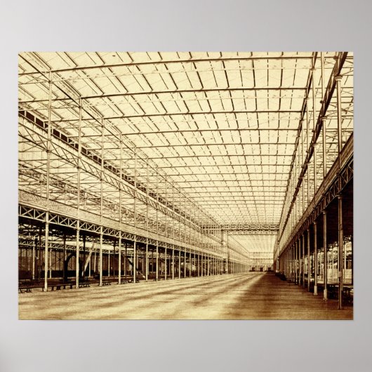 The Nave at Crystal Palace, Hyde Park, März 1852 Poster (Vorne)