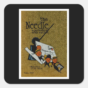 The Needle periodische Illustration Quadratischer Aufkleber