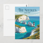 The Needles England Postkarte (Vorne/Hinten)