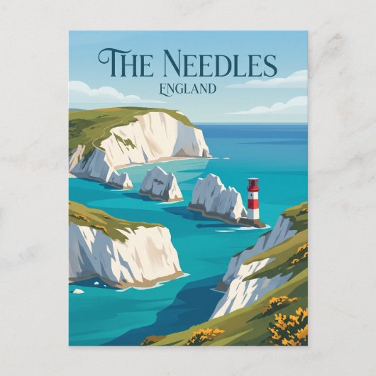 The Needles England Postkarte (Vorderseite)