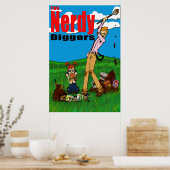 The Nerdy Diggers - Standard Logo - Poster 24x36 (Küche)