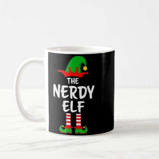 The Nerdy Elf Matching Family Christmas  Kaffeetasse (Links)