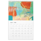 The New 2026 Brushstrokes Single Page Calendar Kalender (Mär 2026)