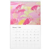 The New 2026 Brushstrokes Single Page Calendar Kalender (Feb 2026)