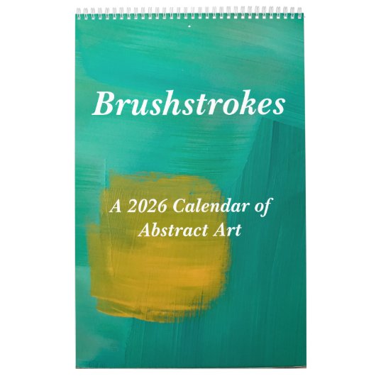 The New 2026 Brushstrokes Single Page Calendar Kalender (Titelbild)