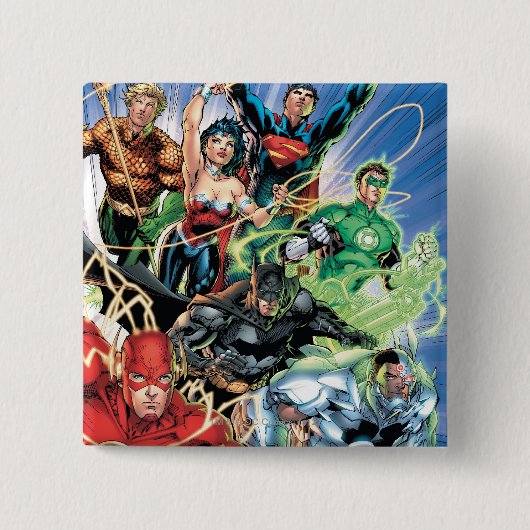 The New 52 - Justice League #1 Button (Vorderseite)