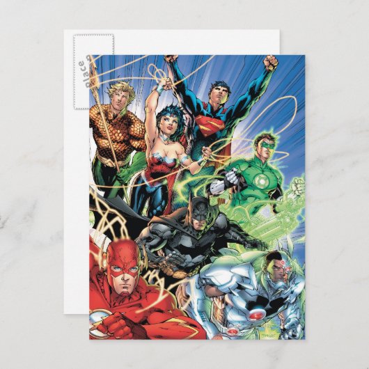 The New 52 - Justice League #1 Postkarte (Vorne/Hinten)