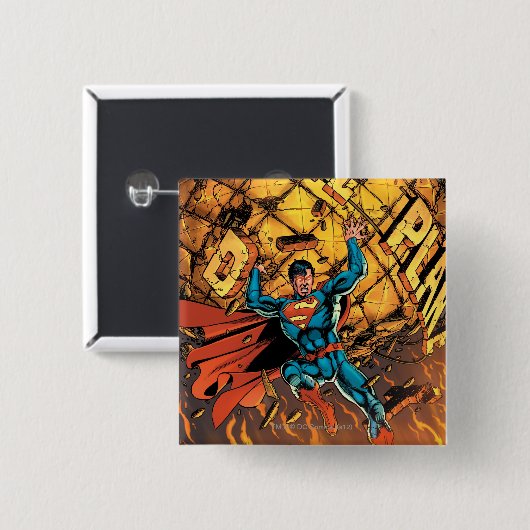 The New 52 - Superman #1 Button (Vorne & Hinten)