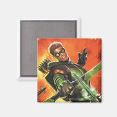 The New 52 - The Green Arrow #1 Magnet (Vorderseite/Rückseite)