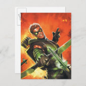The New 52 - The Green Arrow #1 Postkarte (Vorne/Hinten)