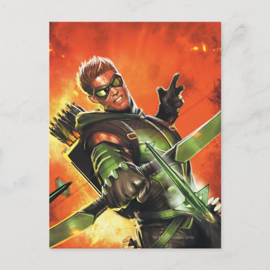 The New 52 - The Green Arrow #1 Postkarte (Vorderseite)