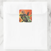 The New 52 - The Green Arrow #1 Quadratischer Aufkleber (Tasche)