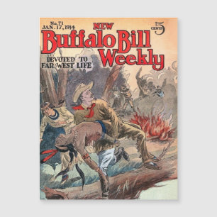 The New Buffalo Bill Weekly Nr. 71 1914 Magnetkarte