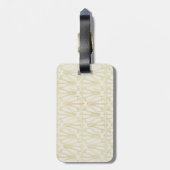 The New Mr and Mrs (Name, Datum, Ort) Gold Gepäckanhänger (Rückseite vertikal)