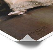 The New Necklace, William McGregor Paxton Poster (Ecke)