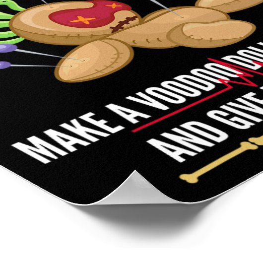 The New Orleans Voodoo Club - Crazy, Insane Poster (Ecke)