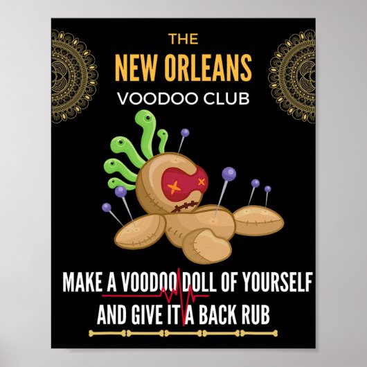 The New Orleans Voodoo Club - Crazy, Insane Poster (Vorne)