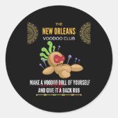 The New Orleans Voodoo Club - Crazy, Insane Runder Aufkleber (Vorderseite)